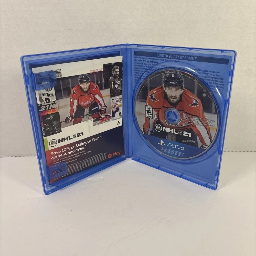 NHL 21 PS4 PlayStation 4 Game Good Condition Disc & Case Tested